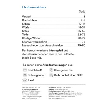 Hauschka - Besser lesen 1. Klasse