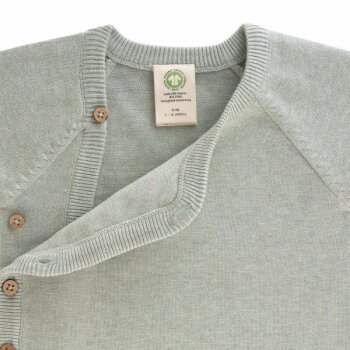 Lässig - Baby-Pullover Gr. 74-80 AQUA-GREY (A)