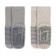 Lässig - Kinder Antirutsch-Socken (2er-Pack) - Anti-Slip Socks, Grey - Beige Gr.15-18 (A)