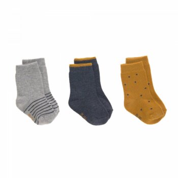 Lässig - Kindersocken Gr. 23-26 (3er-Pack) BLUE (A)