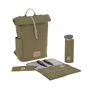 Lässig - Wickelrucksack - Rolltop Backpack, Olive (A)