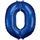 Amscan - Folienballon Blau Zahl 0 (5)