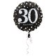 Amscan - Folienballon 30 Sparkling Birthday, Schwarz, Silber, Gold (5)