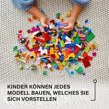 LEGO - Classic - 11013 Kreativ-Bauset mit durchsichtigen Steinen