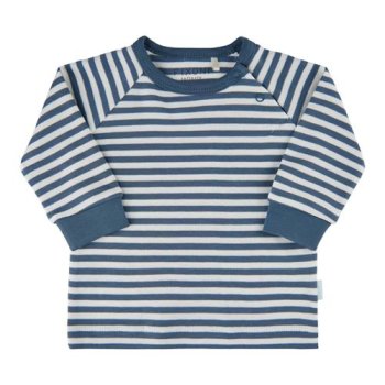 Fixoni - Langarm-Shirt aus Bio-Baumwolle, blau/wei&szlig;...