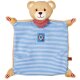 Die Spiegelburg - BabyGlück - Schnuffeltuch Teddy, blau (A)