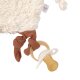 Lässig - Schmusetuch mit Schnullerhalter - Knitted Baby Comforter GOTS Tiny Farmer Sheep (A)