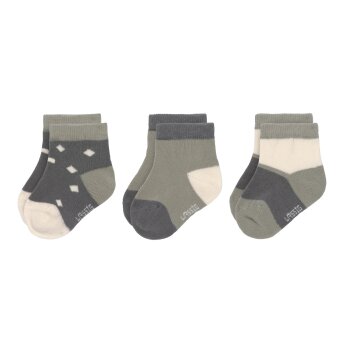 Lässig - Sneaker Socken Gr. 12-14 Anthracite Olive (A)