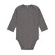 Lässig - Baby Body Langarm GOTS - Cozy Colors, Spots anthracite Gr. 74/80 (A)