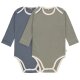 Lässig - Langarm Body 2er Set - GOTS Cozy Colors, Blue Olive Gr. 74/80 (A)