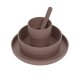 Lässig - Kindergeschirr Set (Teller - Schüssel - Becher - Löffel), Uni Choco (2)