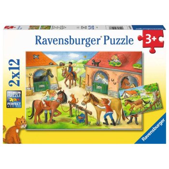 Ravensburger - Ferien auf dem Pferdehof PUZZLE (2 x 12...