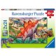 Ravensburger - Wilde Urzeittiere PUZZLE (2 x 24 TEILE)