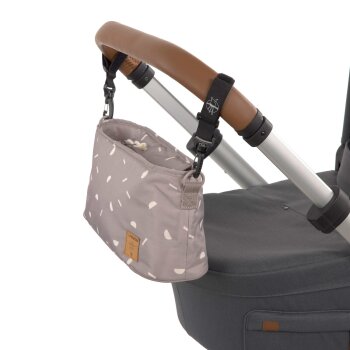 Lässig - Kinderwagen Organizer - Blocks Taupe, Grau (A)