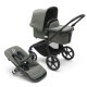 BUGABOO - Fox 5 Kinderwagen mit Liegewanne und Sitz CORE (SCHWARZ / WALDGRÜN)