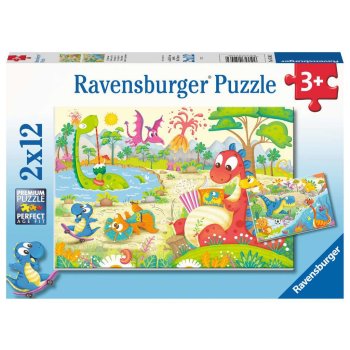 Ravensburger - Lieblingsdinos PUZZLE (2 x 12 TEILE)