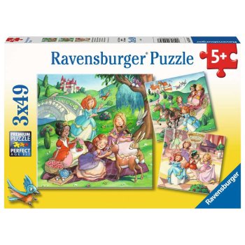 Ravensburger - Kleine Prinzessinnen PUZZLE (3 x 49 TEILE)