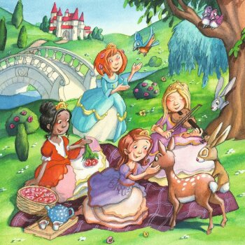 Ravensburger - Kleine Prinzessinnen PUZZLE (3 x 49 TEILE)