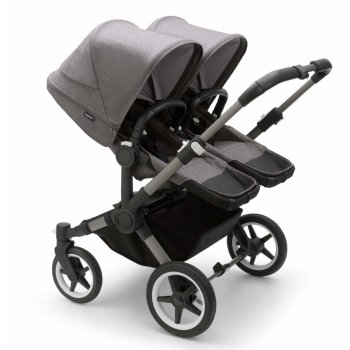 BUGABOO - Donkey 5 Zwillings-Kinderwagen mit Liegewanne...