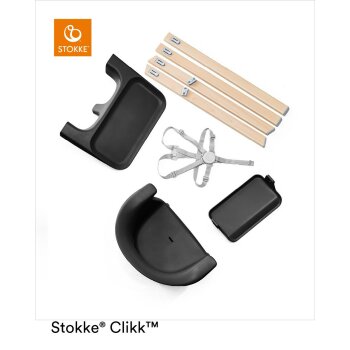 STOKKE - CLIKK™ Hochstuhl BLACK-NATURAL