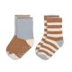 Lässig - Kinder Antirutsch-Socken (2er-Pack) - Anti-Slip Socks, HELLBLAU-KARAMELL  Gr. 19-22 (A)