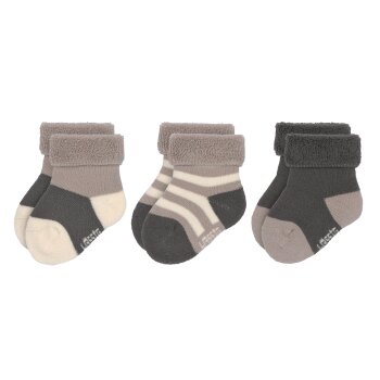 Lässig - Frottee Socken Gr. 12-14 Anthrazit Taupe (A)