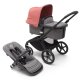 BUGABOO - Fox 5 Kinderwagen mit Liegewanne und Sitz CORE (SCHWARZ / GRAU-MELIERT / MORGENROT)