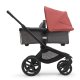 BUGABOO - Fox 5 Kinderwagen mit Liegewanne und Sitz CORE (SCHWARZ / GRAU-MELIERT / MORGENROT)