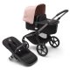 BUGABOO - Fox 5 Kinderwagen mit Liegewanne und Sitz CORE (GRAPHITE / MITTERNACHTSSCHWARZ / MORGENROSA)