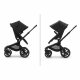 BUGABOO - Fox 5 Kinderwagen mit Liegewanne und Sitz CORE (GRAPHITE / MITTERNACHTSSCHWARZ / MORGENROSA)