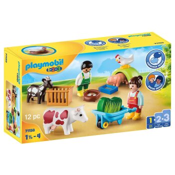PLAYMOBIL - 1-2-3 - 71158 Spielspaß auf dem Bauernhof