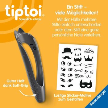 Ravensburger - tiptoi - Stift-Hülle zum Wechseln in Schwarz