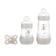 MAM - Easy Start Anti-Colic Starter-Set S Grau Babyflaschen mit Schnuller (6)