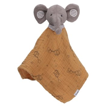 Sterntaler - Kuscheltuch Elefant Eddy aus Musselin, rost (2)