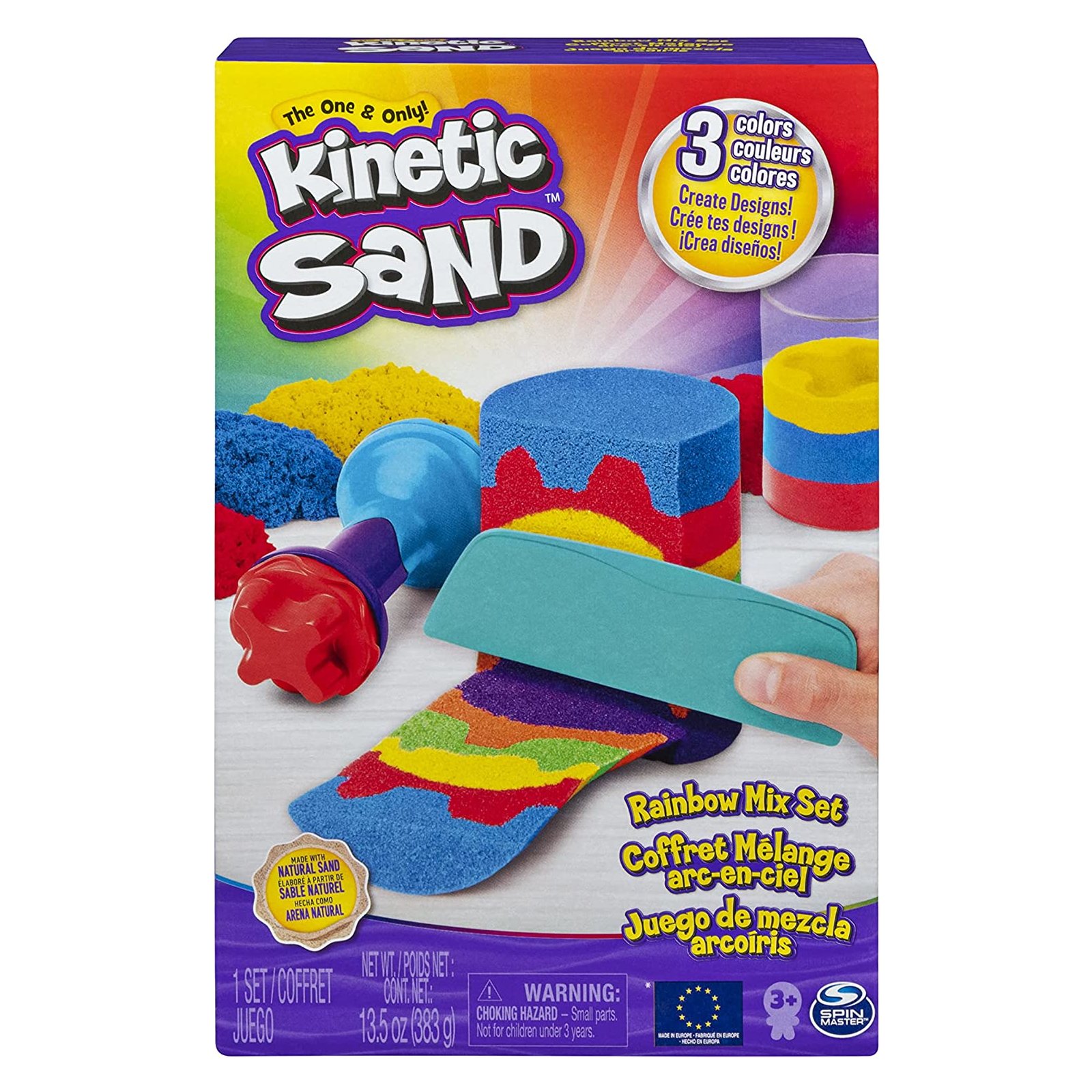 Spin Master - Kinetic Sand - Rainbow Mix Set, 383 g, 13,99 €