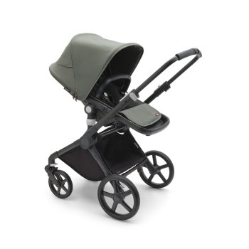 BUGABOO - Cub Kinderwagen mit Liegewanne und Sitz CORE (SCHWARZ / WALDGRÜN)