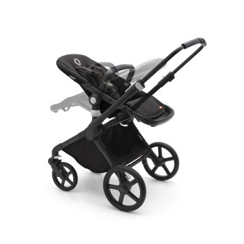 BUGABOO - Cub Kinderwagen mit Liegewanne und Sitz CORE (SCHWARZ / WALDGRÜN)