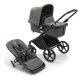 BUGABOO - Cub Kinderwagen mit Liegewanne und Sitz CORE (SCHWARZ / WALDGRÜN)