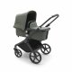 BUGABOO - Cub Kinderwagen mit Liegewanne und Sitz CORE (SCHWARZ / WALDGRÜN)