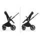 BUGABOO - Cub Kinderwagen mit Liegewanne und Sitz CORE (SCHWARZ / WALDGRÜN)