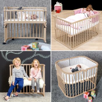 babybay - Beistellbett Boxspring NATUR-UNBEHANDELT