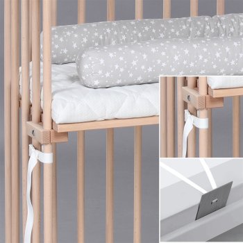 babybay - Beistellbett Boxspring NATUR-UNBEHANDELT