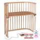 babybay - Beistellbett Boxspring NATUR-LACKIERT