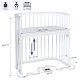 babybay - Beistellbett Boxspring WEISS-LACKIERT