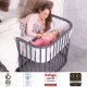 babybay - Beistellbett Maxi Comfort Plus SCHIEFERGRAU-LACKIERT