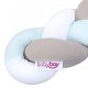 babybay - Nestchenschlange geflochten passend für alle Modelle, weiß/beige/aqua