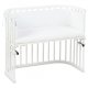 babybay - Nestchen weiß Glitzersterne silber (Maxi,Boxspring,Comfort)