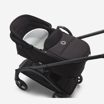 BUGABOO - Dragonfly Kinderwagen mit Liegewanne und Sitz (GRAPHIT / SCHWARZ / HIMMELBLAU)