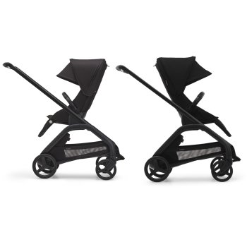 BUGABOO - Dragonfly Kinderwagen mit Liegewanne und Sitz (GRAPHIT / GRAU-MELIERT)