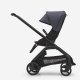 BUGABOO - Dragonfly Kinderwagen mit Liegewanne und Sitz (SCHWARZ / SCHWARZ / STURMBLAU)